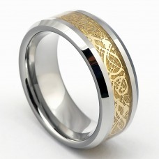 Кольцо с "золотым" декором